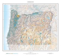 Oregon in Context Fine Art Print Map